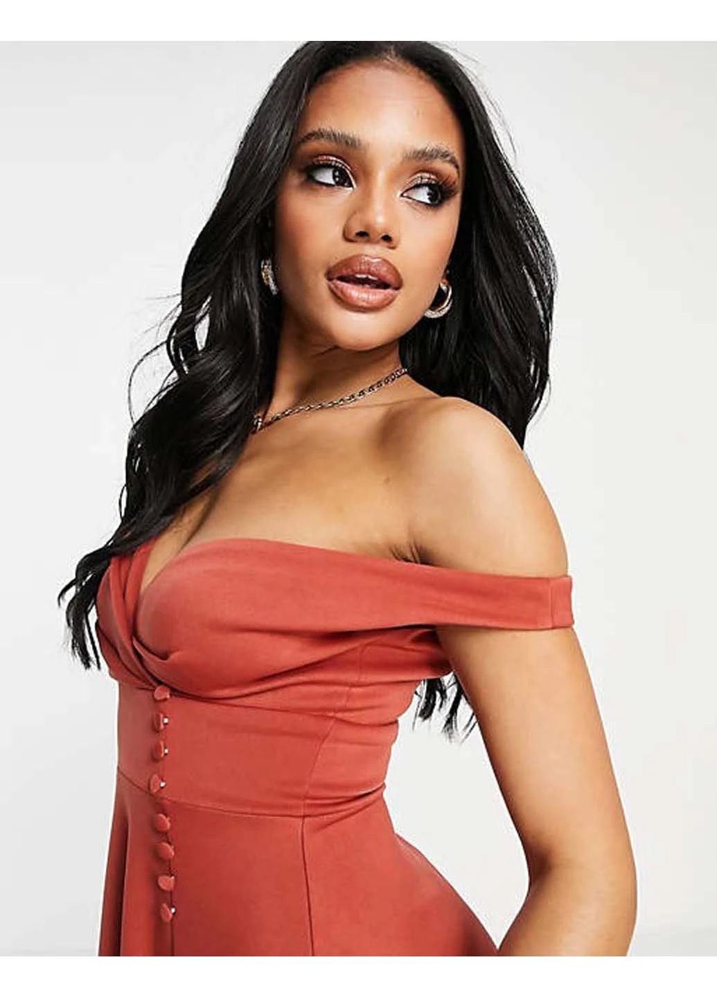 Коричнева повсякденний сукня Asos однотонна
