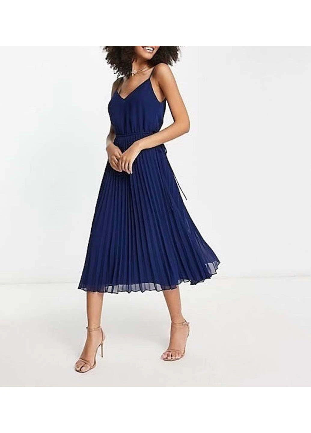 Синя повсякденний сукня Asos однотонна