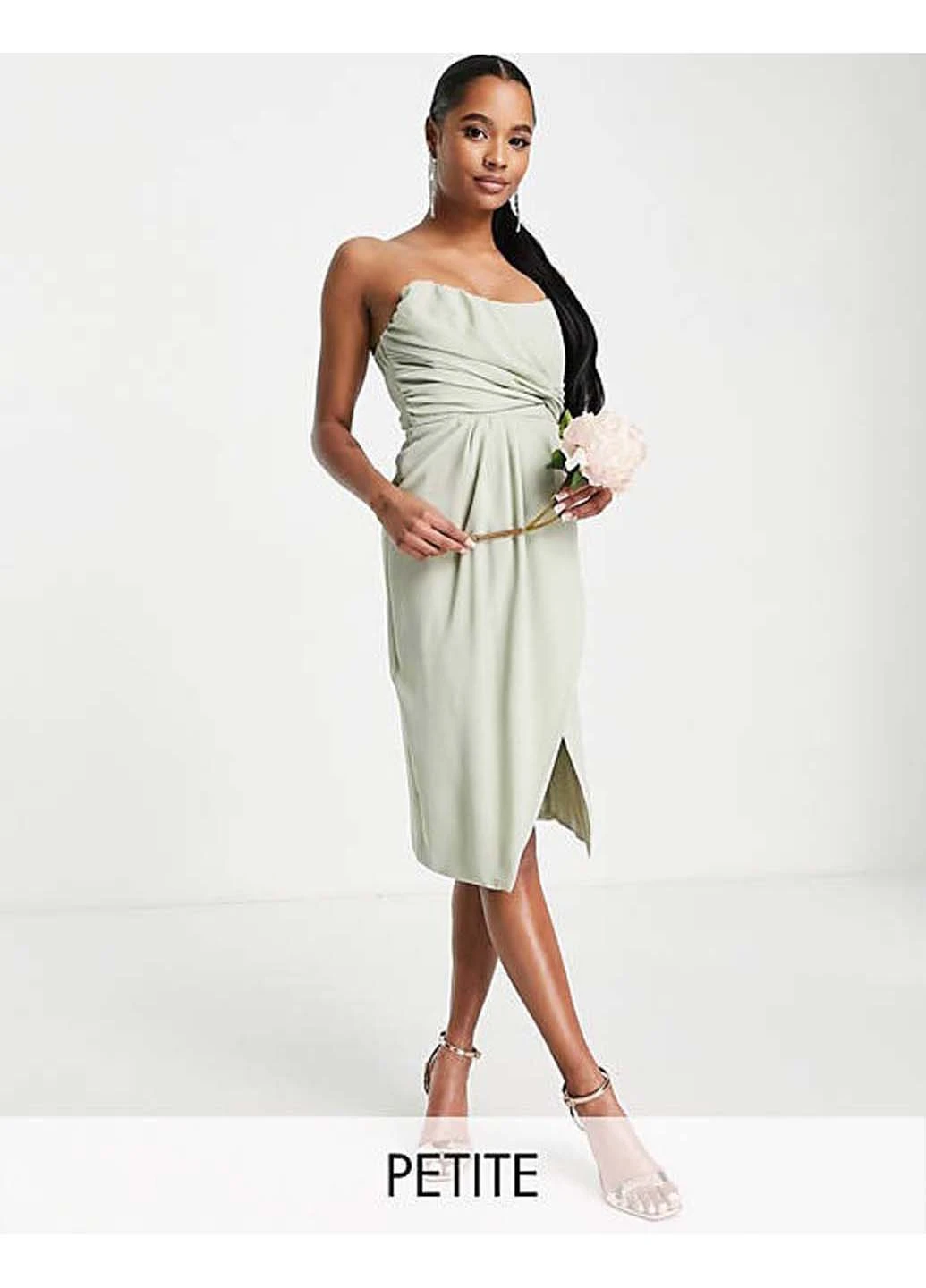 Оливкова (хакі) сукня Asos однотонна