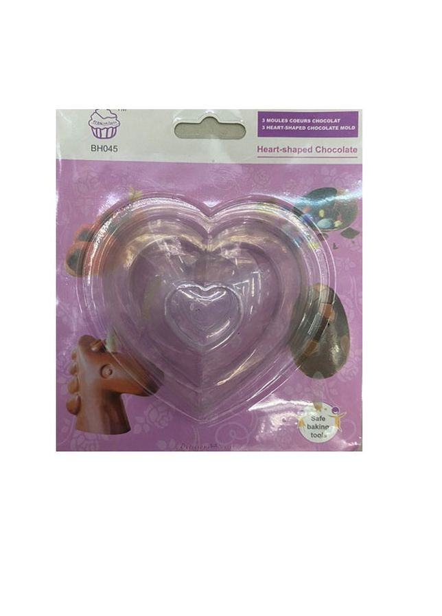 Форма для шоколада акрил "Heart" 10*12см Home (269007641)
