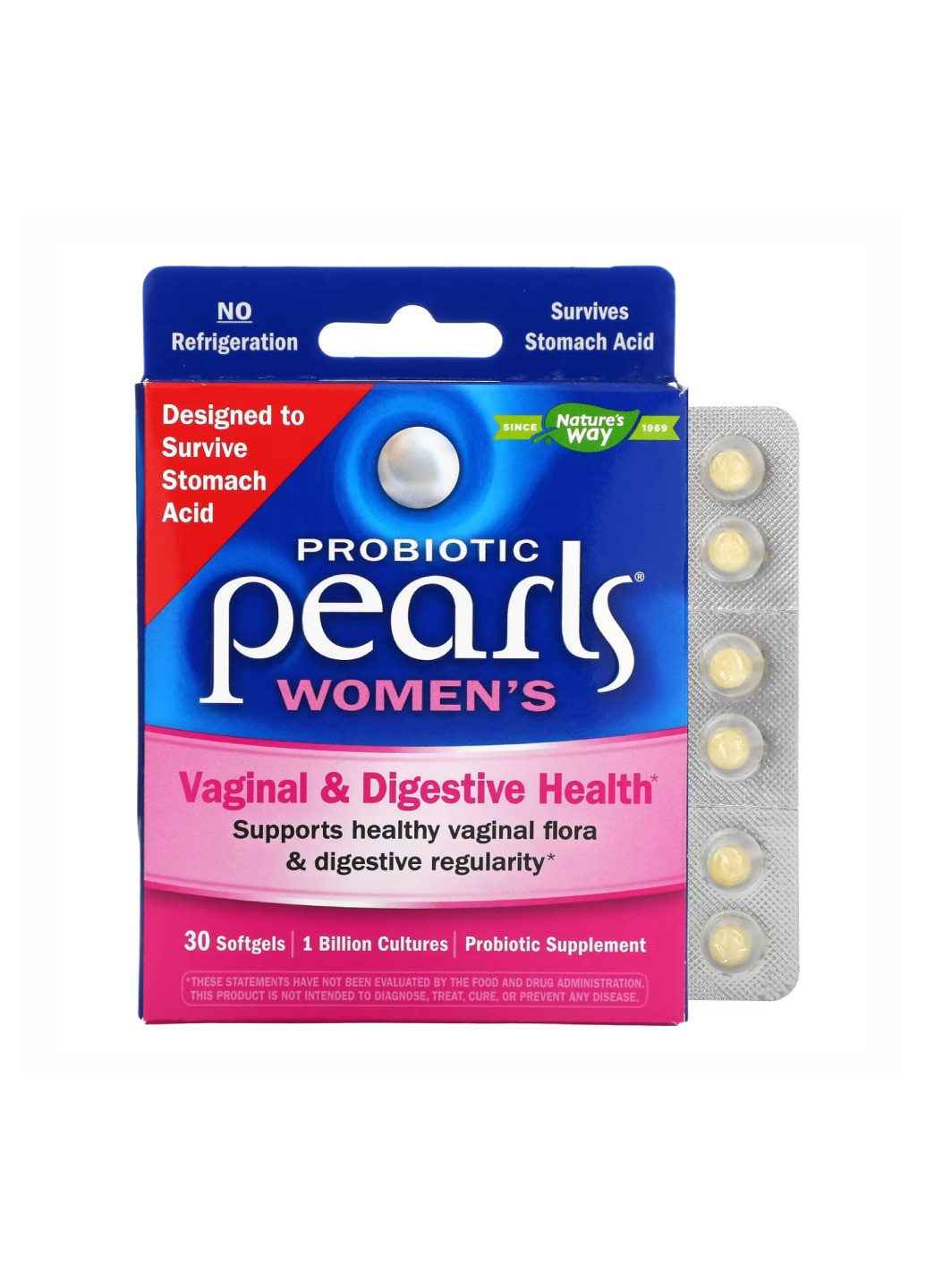 Добавка для пищеварения Pearls Women - 30 softgels Nature's Way (269117578)