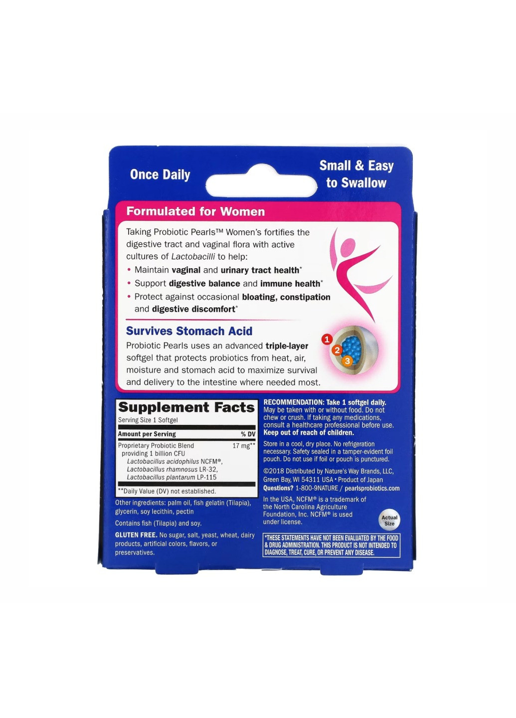 Добавка для пищеварения Pearls Women - 30 softgels Nature's Way (269117578)