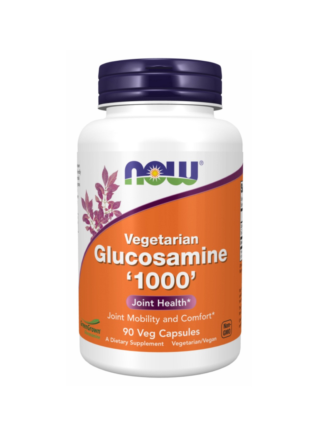 Глюкозамін для суглобів Veg Glucosamine 1000mg - 90 vcaps Now Foods (269117634)