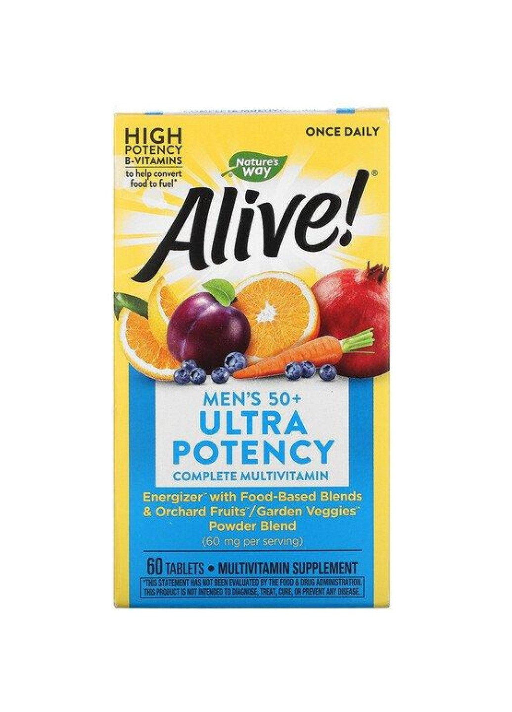 Мужские мультивитамины Once Daily Men's 50+ Ultra - 60 tabs Nature's Way (269117569)