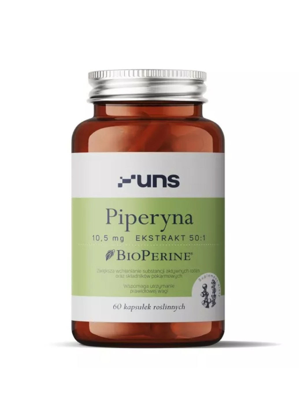 Экстракт черного перца для иммунитета Piperyna - 60 caps UNS Vitamins (269117694)