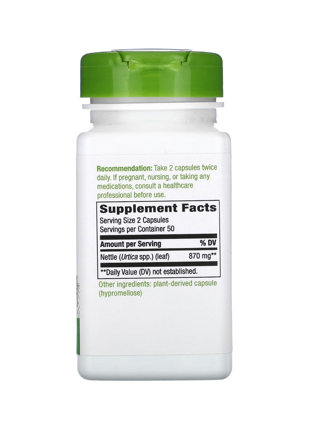 Листя Кропиви, Nettle Leaf - 100 vcaps Nature's Way (269117592)