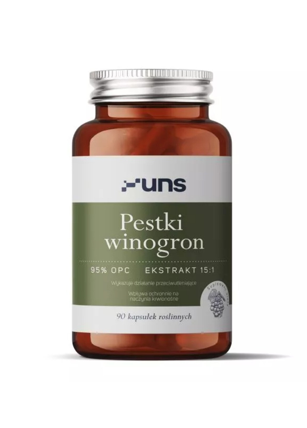 Антиоксидант Pestki winogron - 90 caps UNS Vitamins (269117687)