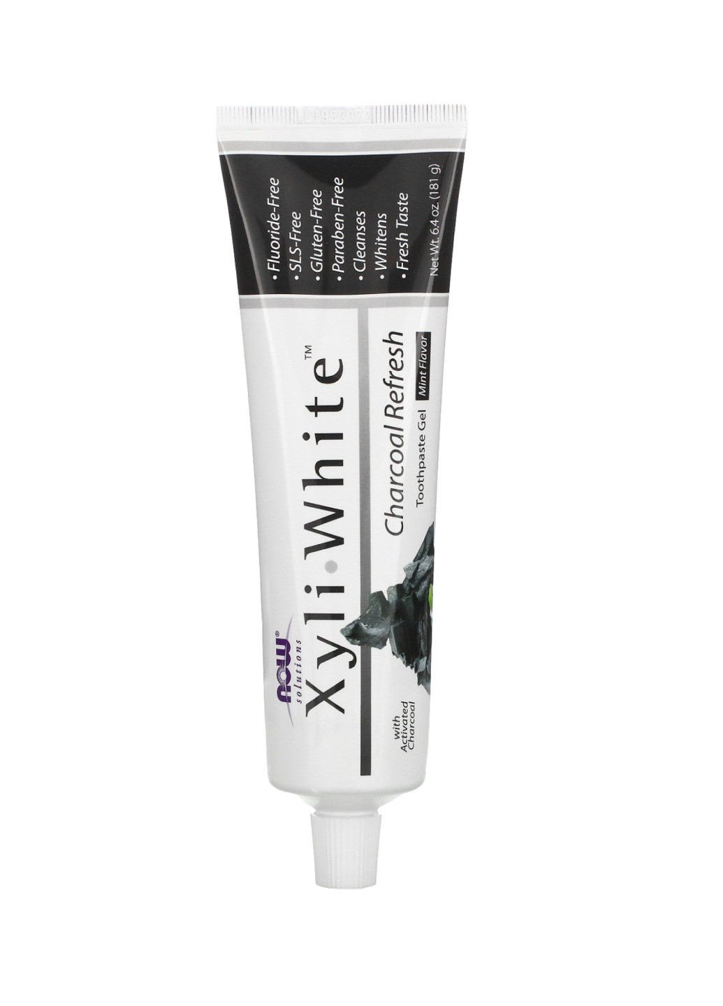 Зубна паста з активованим вугіллям Xyliwhite Charcoal Refresh Toothpaste - 6.4 oz Now Foods (269117632)