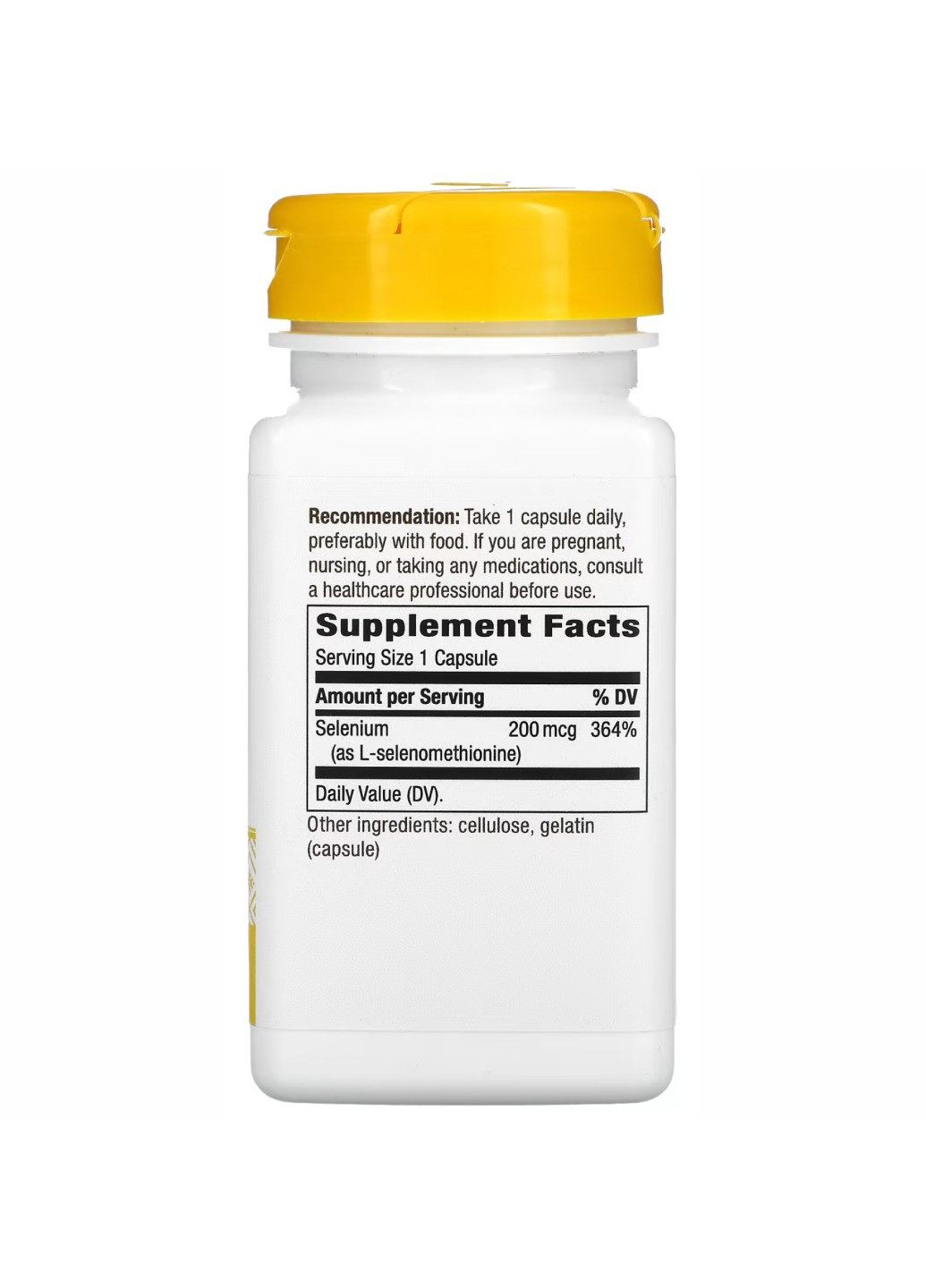 Селен для щитовидки, Selenium 200 mcg - 100 caps Nature's Way (269117588)