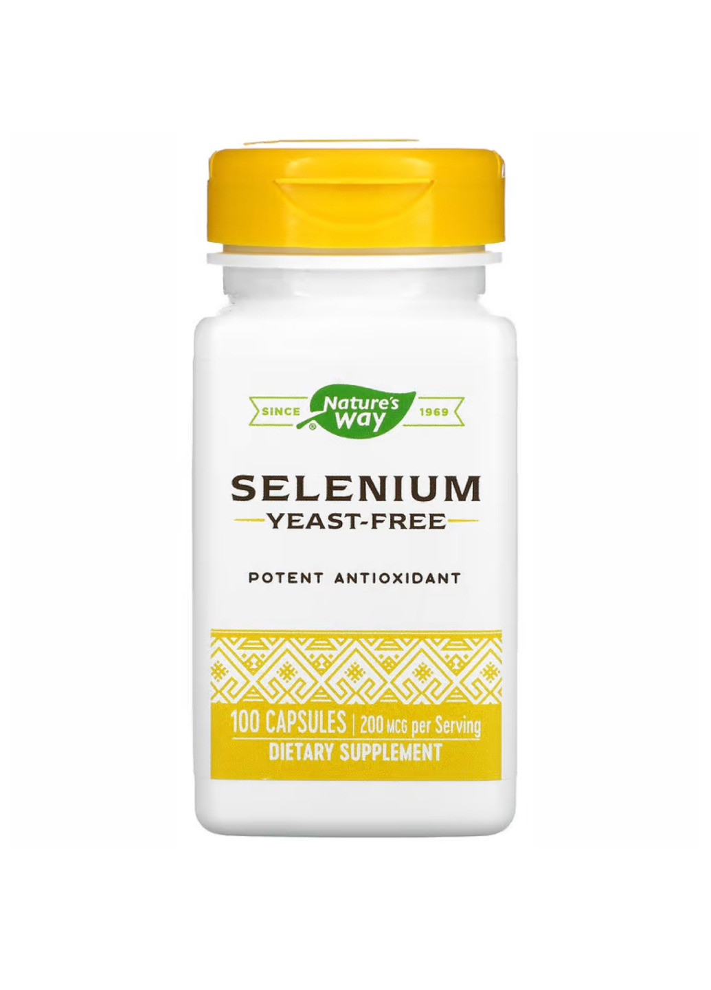 Селен для щитовидки, Selenium 200 mcg - 100 caps Nature's Way (269117588)