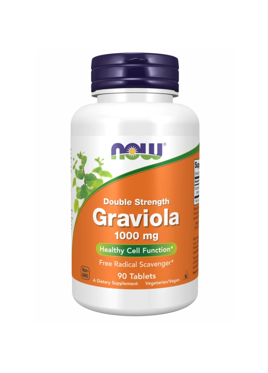 Гравиола для восстановления клеток Graviola 1000 mg - 90 tabs Now Foods (269117624)