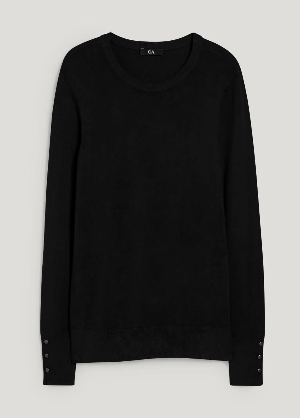 Чорний демісезонний светр з віскози C&A