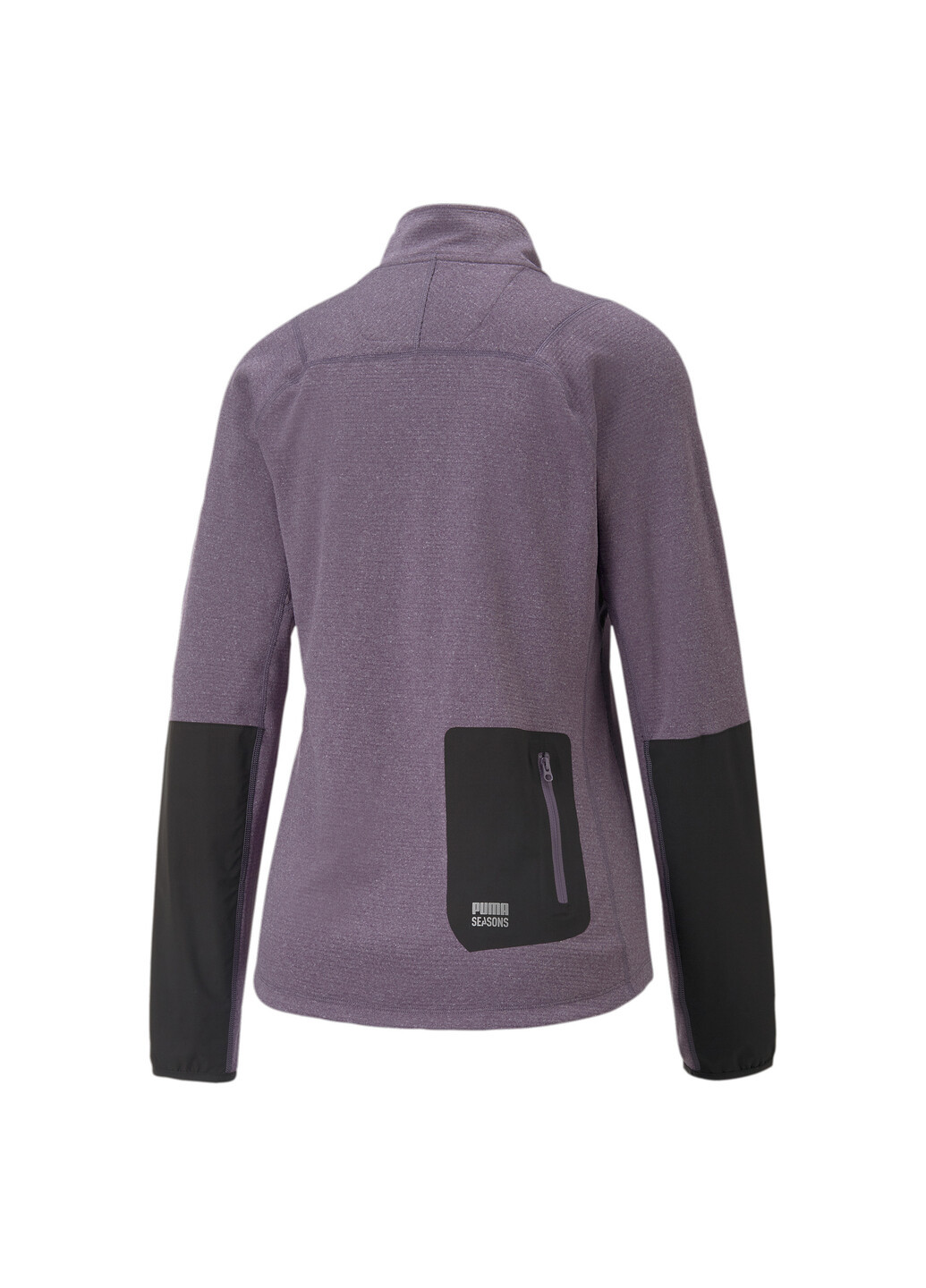 Пуловер SEASONS Trail Running Half-Zip Pullover Women Puma - крой однотонный пурпурный спортивный полиэстер, полипропилен - (269130296)