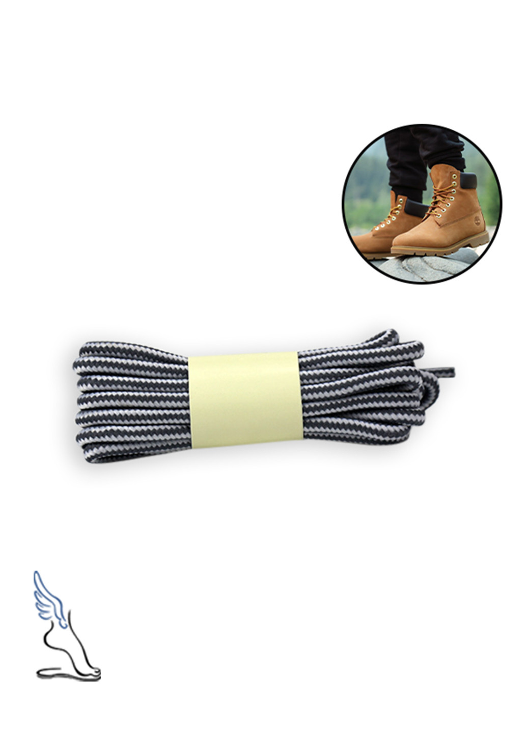 Круглі плетені шнурки для взуття, 150см No Brand (269130629)
