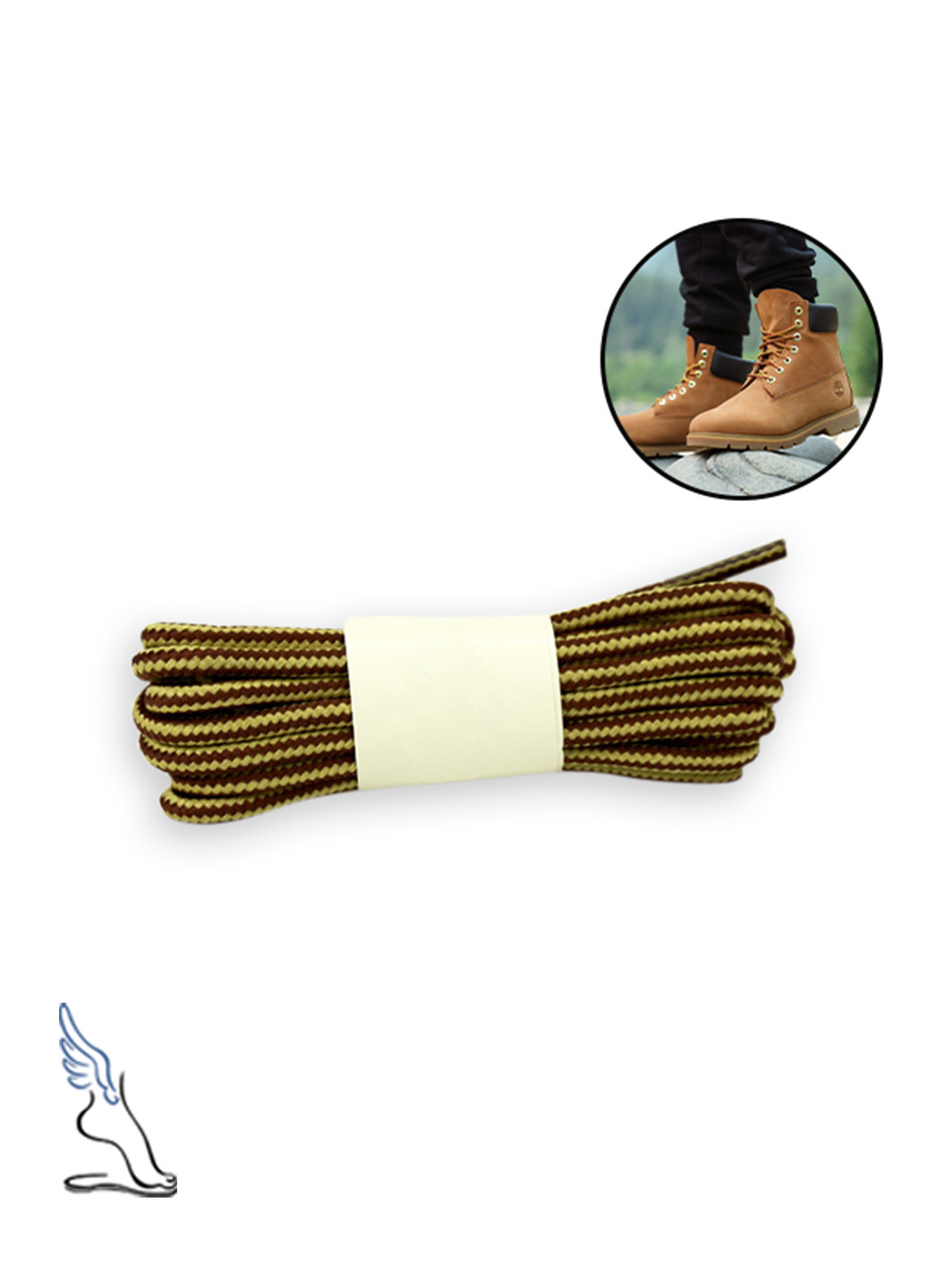 Круглі плетені шнурки для взуття, 150см No Brand (269130624)