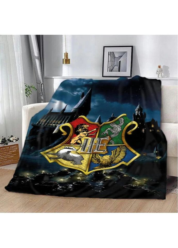 Плед 3D Замковий світ Гаррі Поттера Магічний плед з гербом 20222406_A 11618 160х200 см Fashion (269136946)