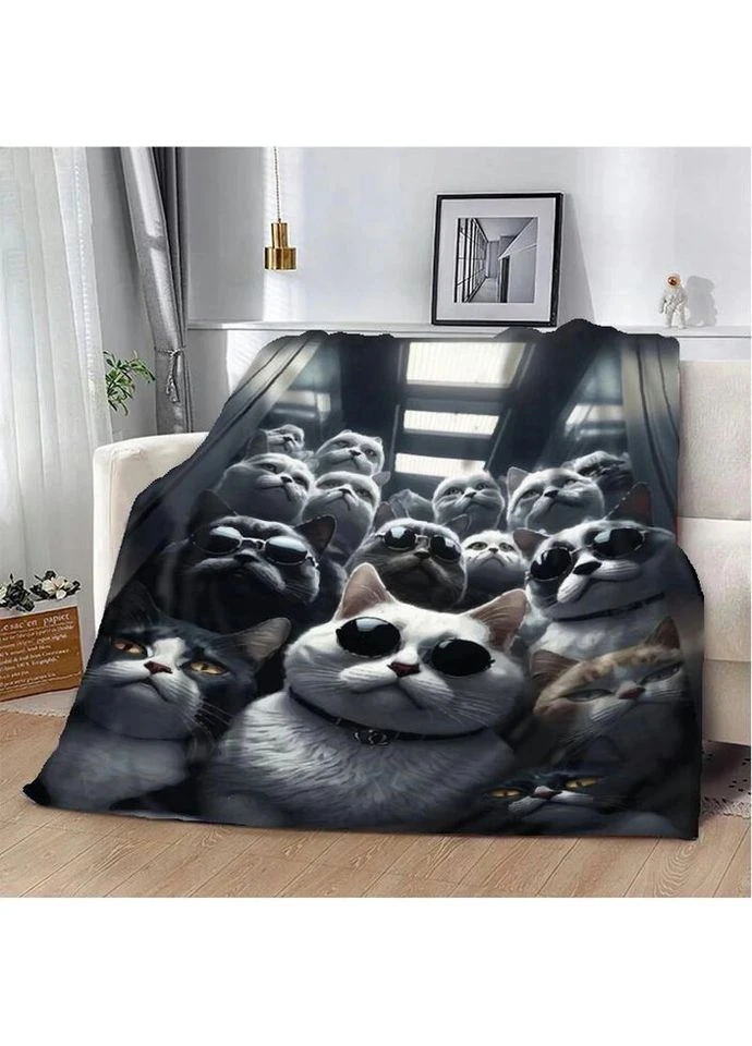Плед 3D Кошачья Мафия 20222476_A 12333 160х200 см Fashion (269136943)