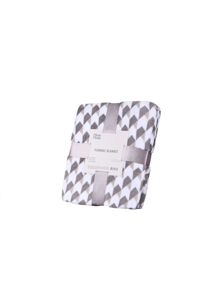 Плед Ardesto Flannel геометрия ART-0104-PB 160х200 см серый Fashion (269136040)