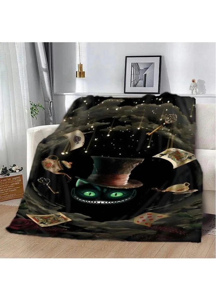 Плед 3D Чеширський Кіт 20222489_B 12373 135х160 см Fashion (269136080)