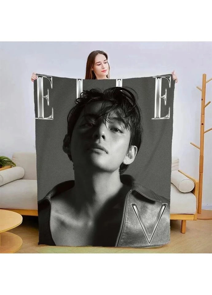 Плед 3D Kim Taehyung BTS №2 2941_B 13369 135х160 см Fashion (269135920)