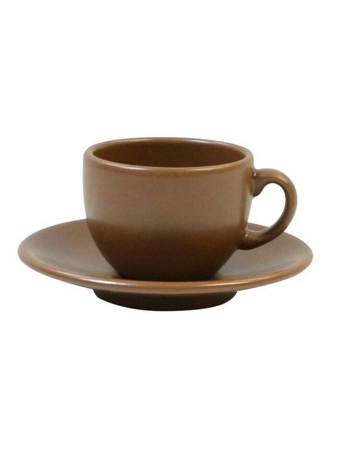Чашка з блюдцем кавова Тютюн 24-237-048 95 мл Keramia (269136534)