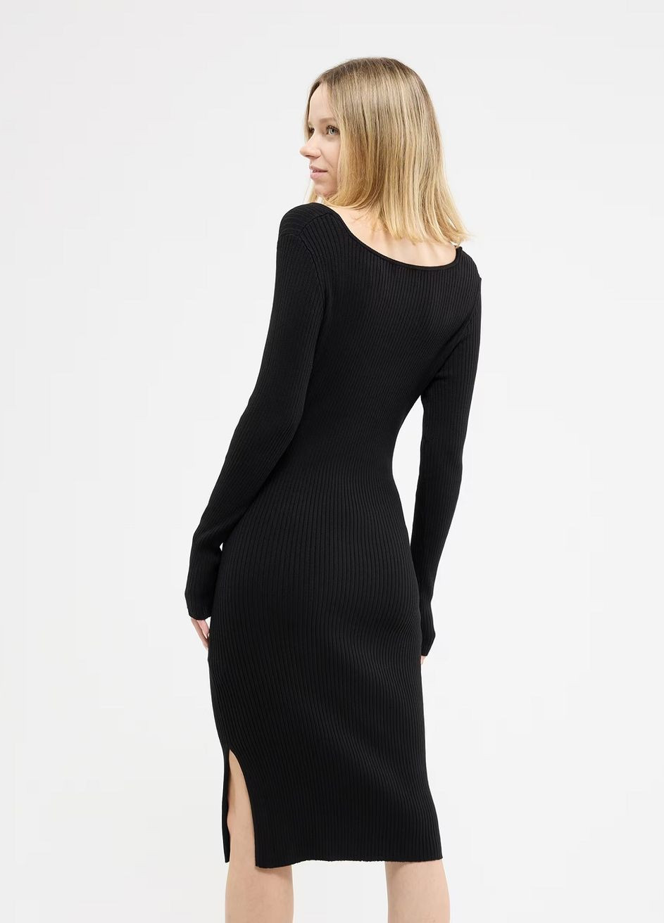 Черное кэжуал платье жен Terranova однотонное