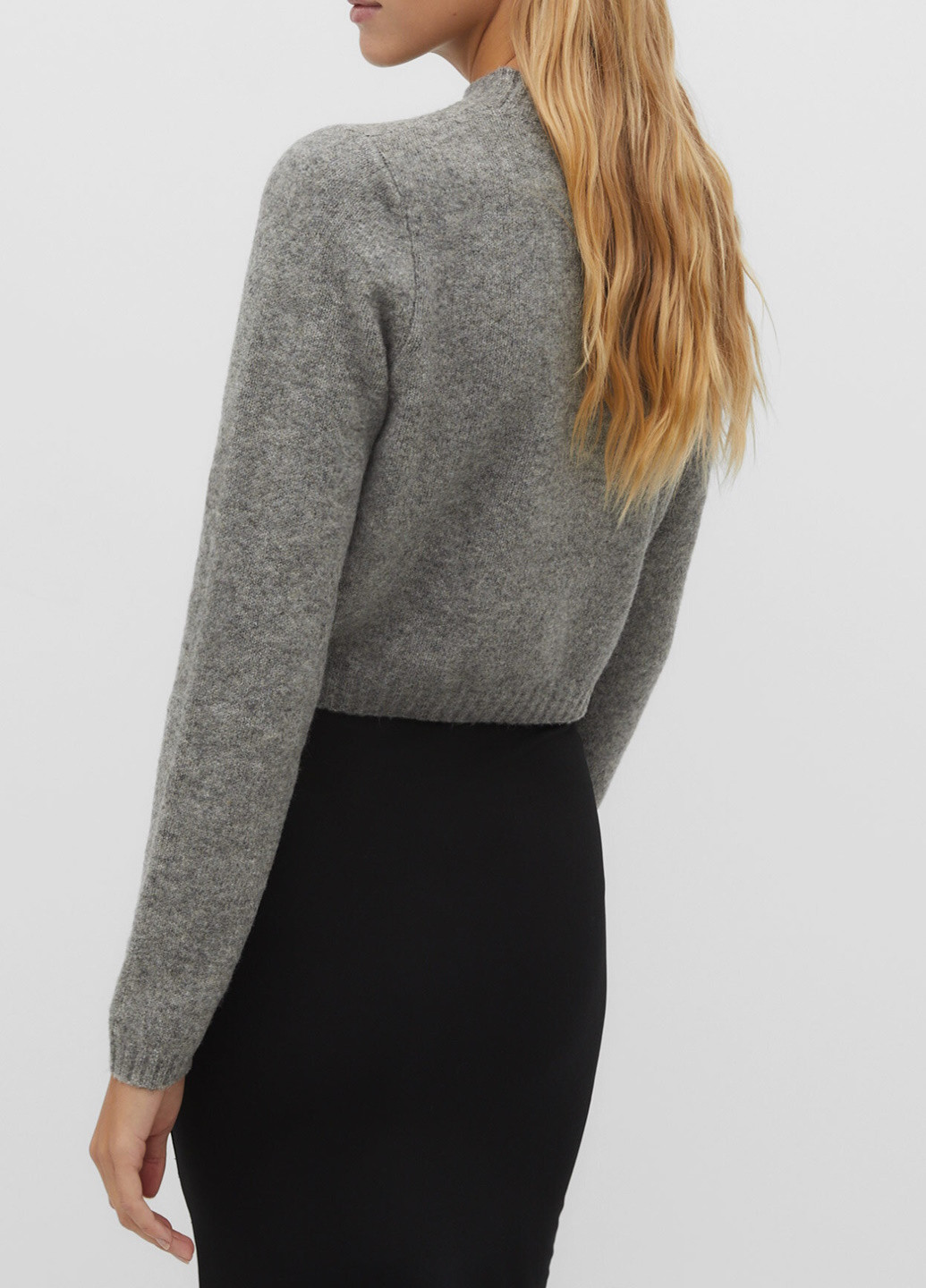 Сірий демісезонний светр Stradivarius