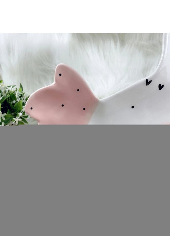 Тарілка керамічна Курка Великдень 6793 23х20 см біла No Brand (269252206)