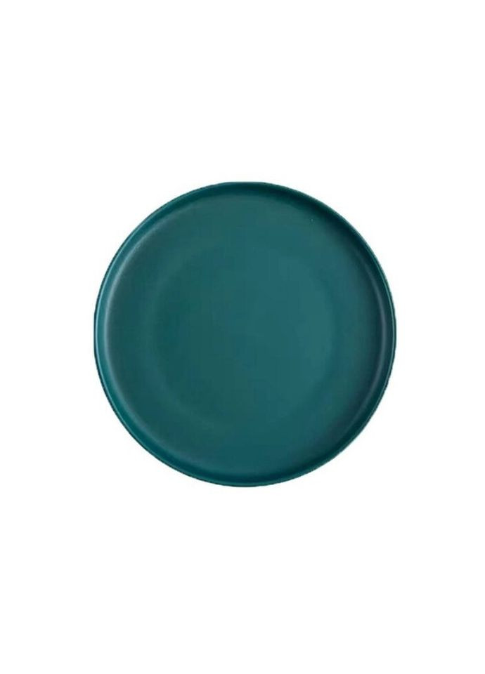Тарелка закусочная круглая 6480 20.5 см зеленая No Brand (269252226)