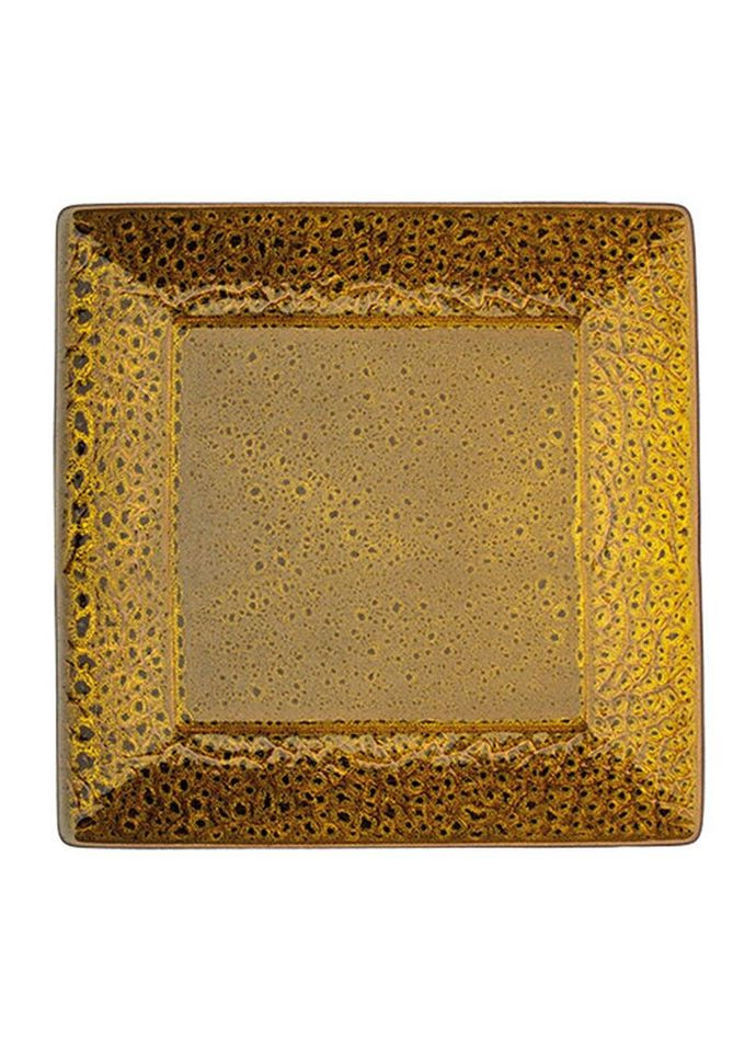 Тарілка квадратна підставна Dec Marron Yellow L0480-XY4610A 27 см жовта Losk (269251910)