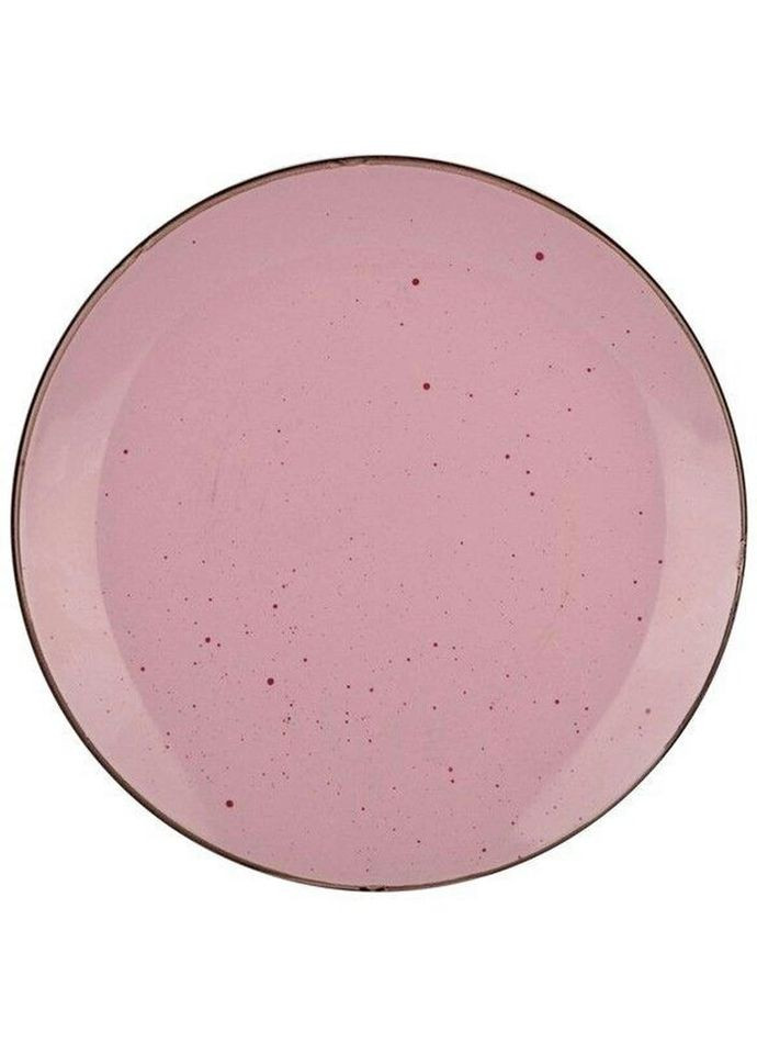 Тарелка подставная Terra YF6007-1 26.7 см розовая Limited Edition (269252079)