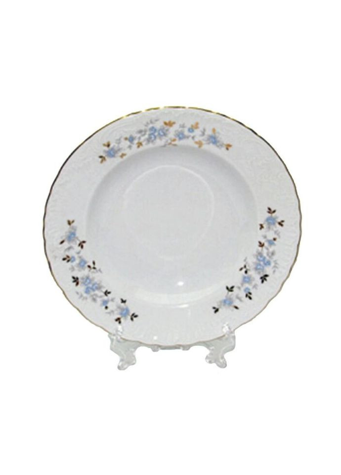 Тарелка суповая Blue Flower 9706-22-5-409-T 22,5 см Cmielow (269252286)