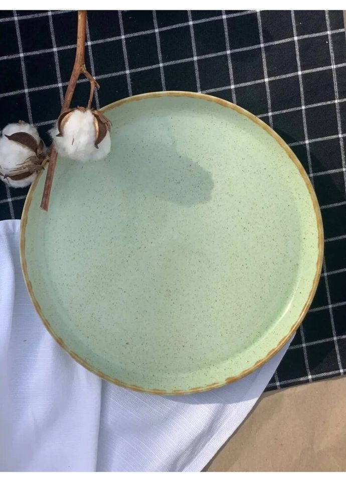 Тарілка обідня Brown Loft Pistachio КЛФ-250 25 см Декор Кераміка (269251951)