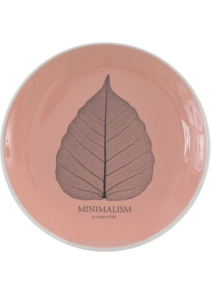Тарілка десертна Minimalism HTK-008 17,5 см рожева Limited Edition (269252013)