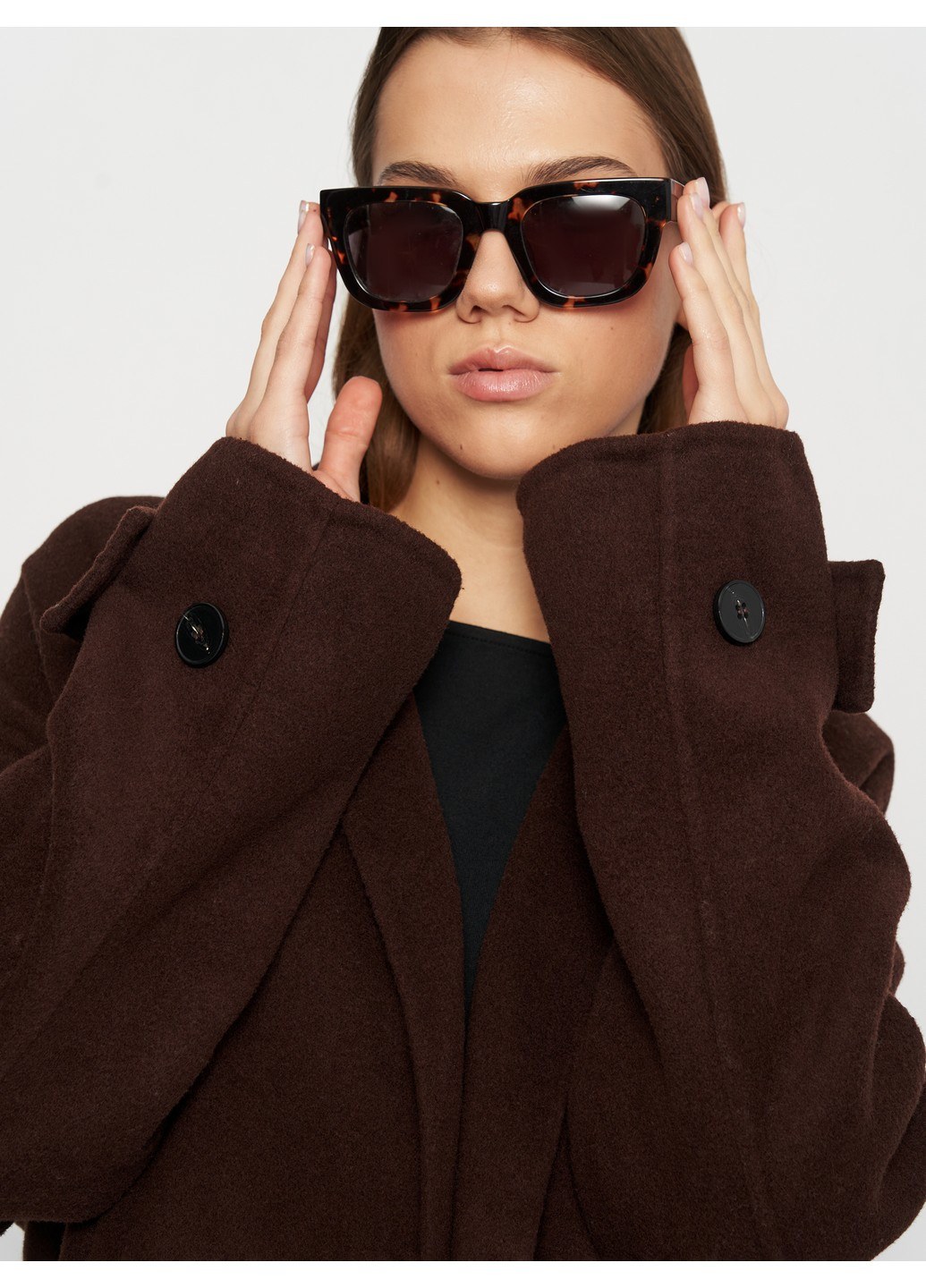 Темно-коричневое демисезонное Пальто C&A