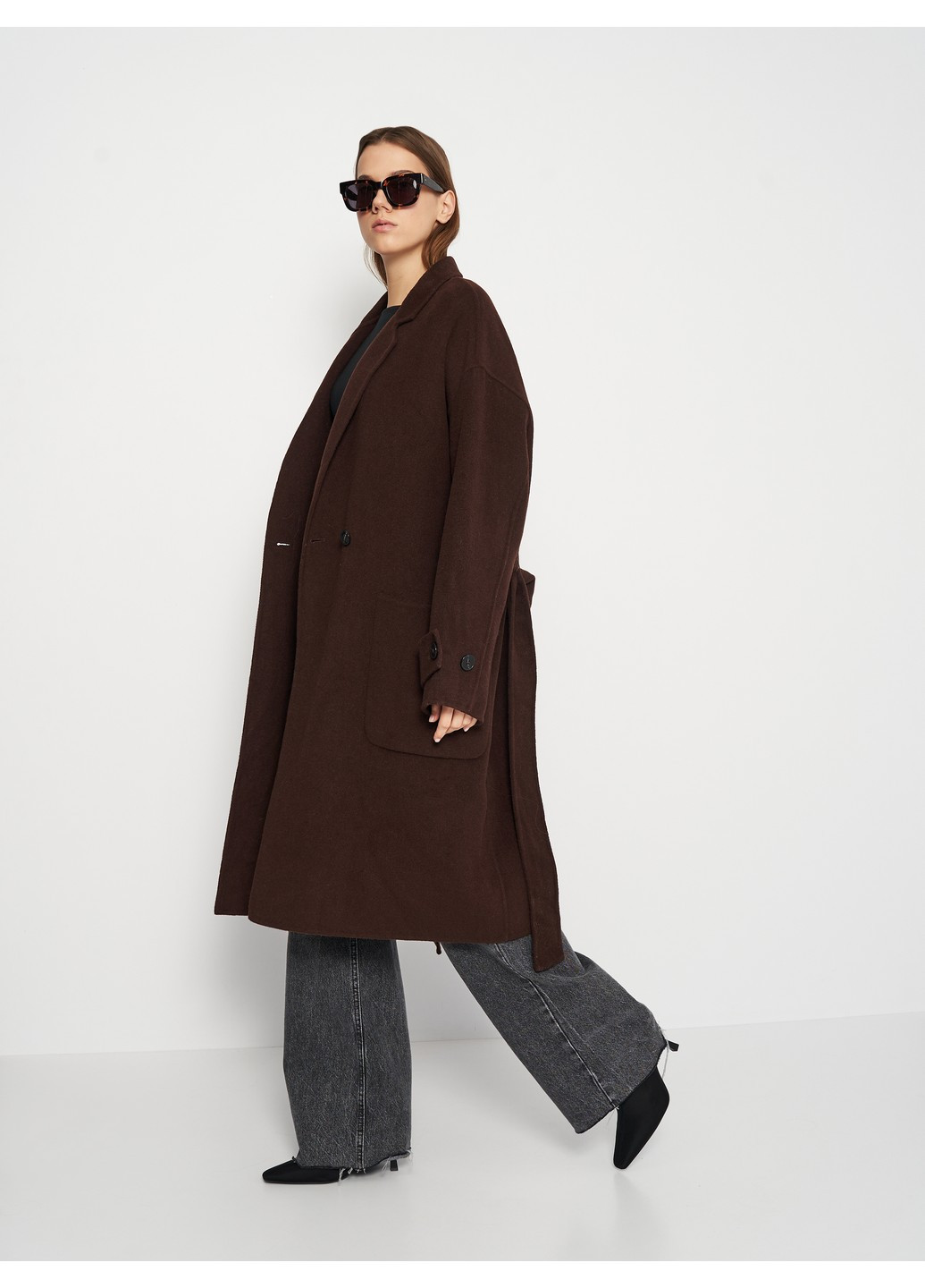 Темно-коричневое демисезонное Пальто C&A
