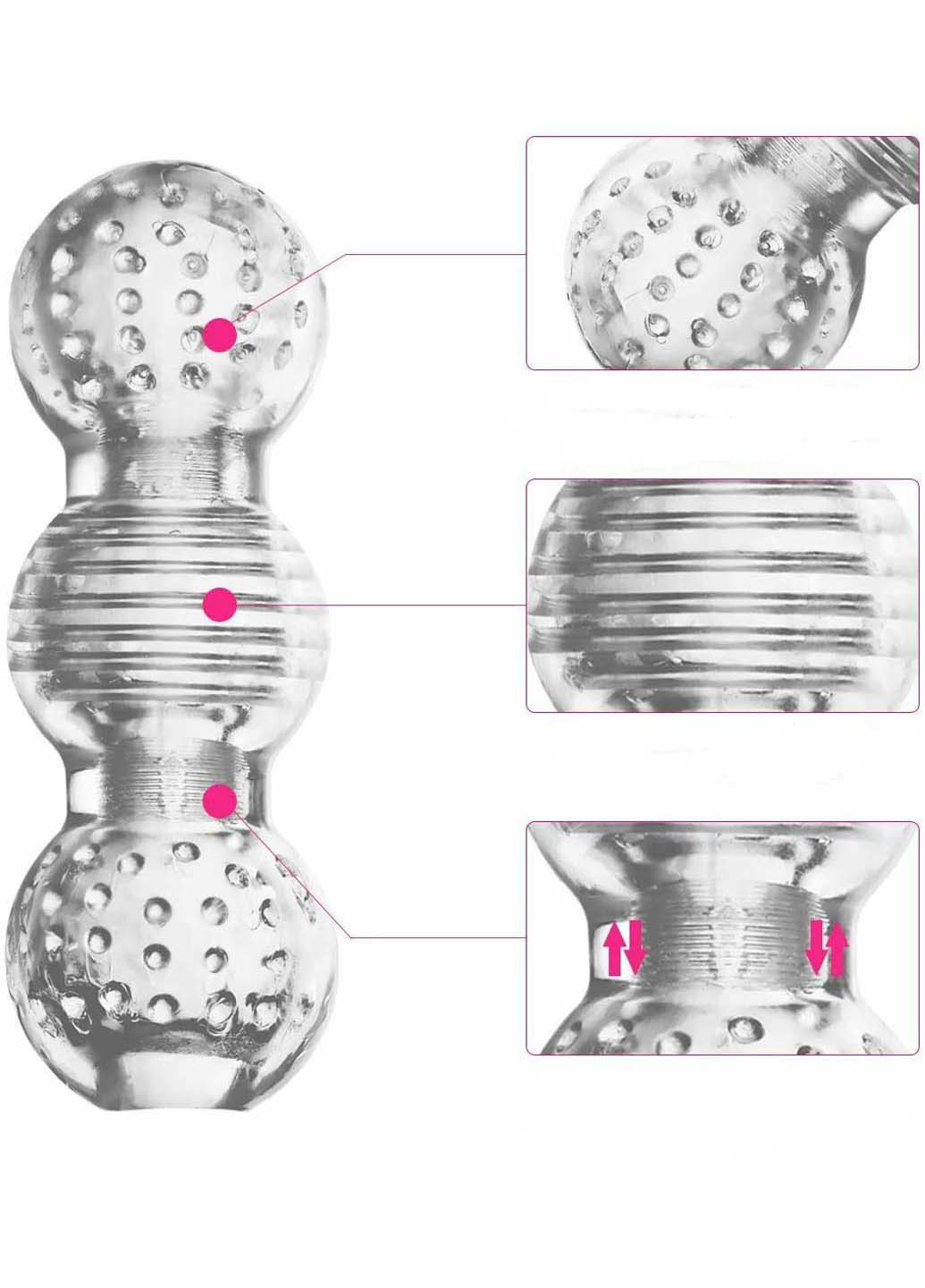 Чоловічий прозорий мастурбатор YEAIN (269267205)
