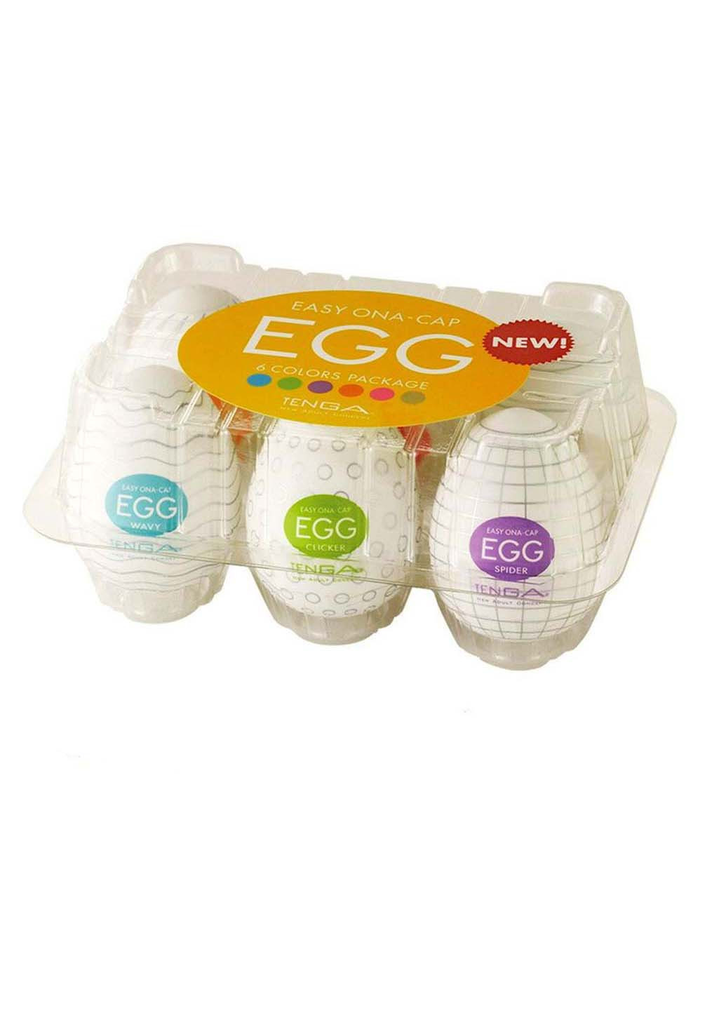 Набір еластичних мастурбаторів для чоловіків 6 шт EGG (269267340)