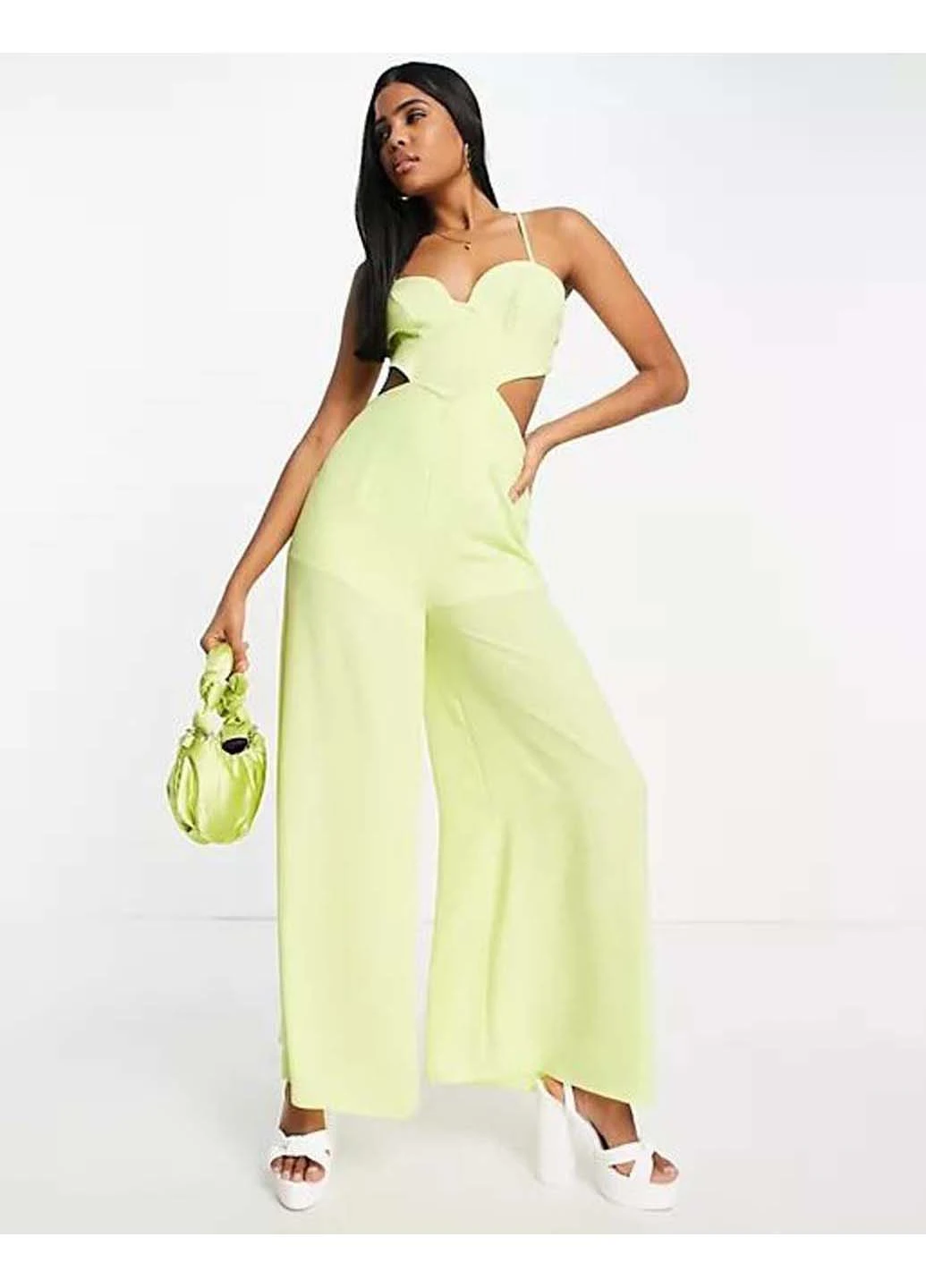 Комбинезон Miss Selfridge 116458640 салатовый
