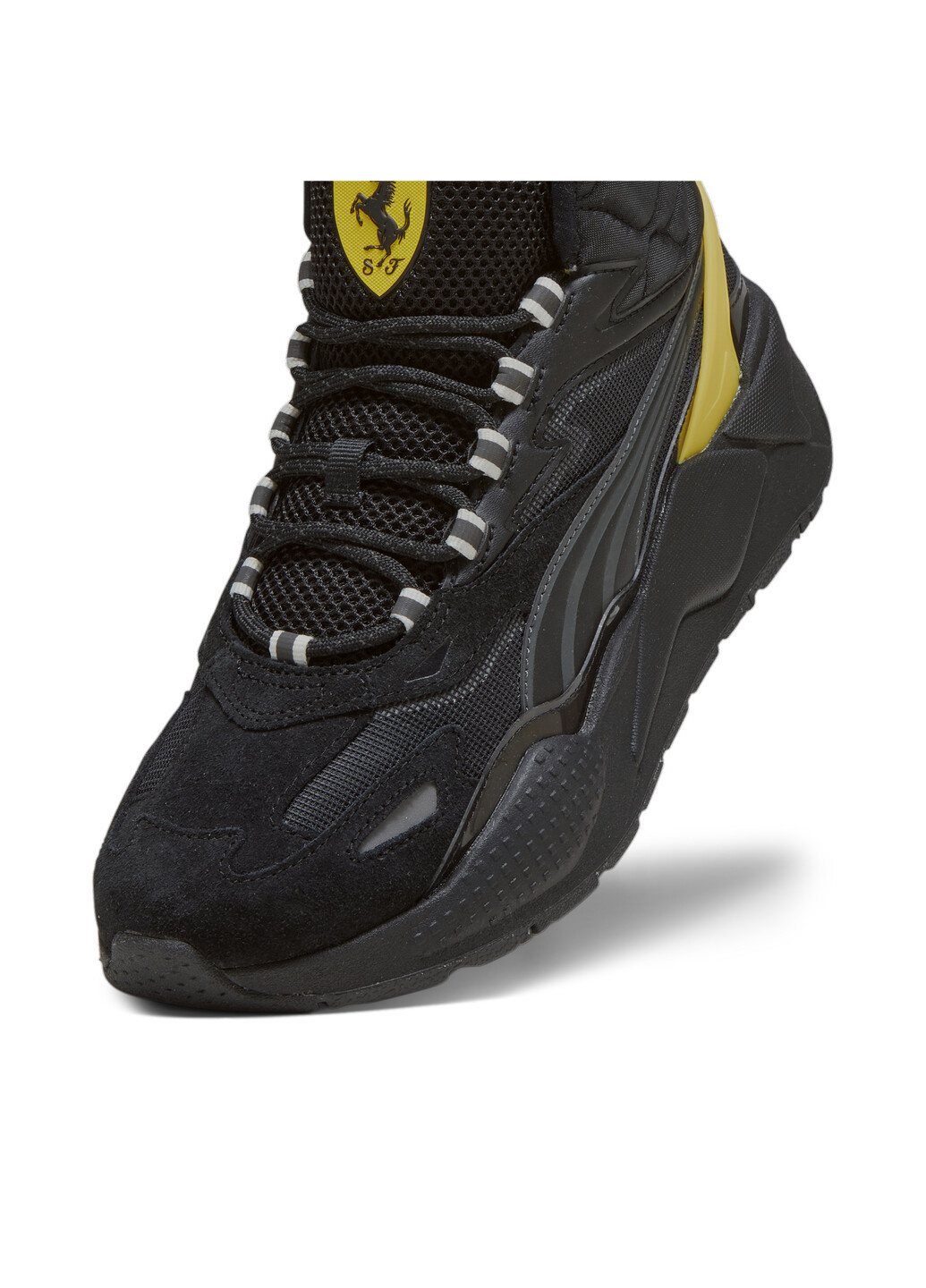 Чорні всесезон кросівки scuderia ferrari rs-x mid sneakers Puma