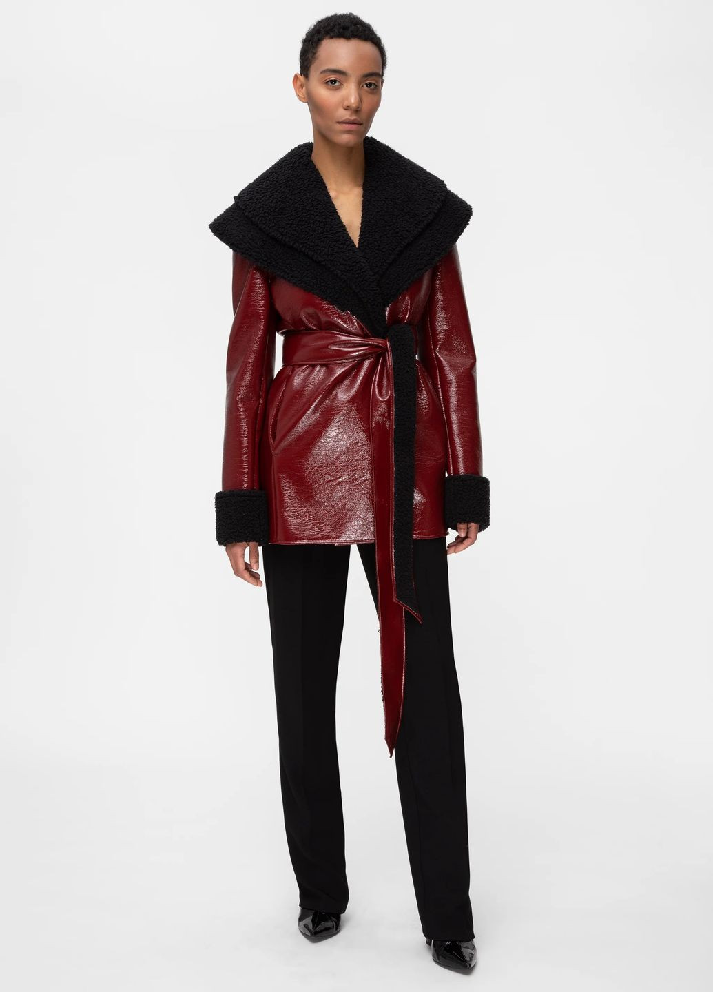 Бордове Пальто Dafna May