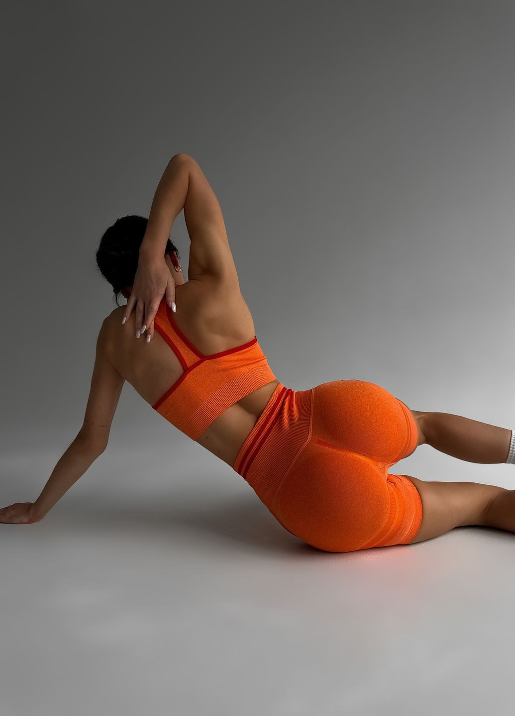 Оранжевый демисезонный женский комплект для фитнеса Viki Voice Grace 2.0