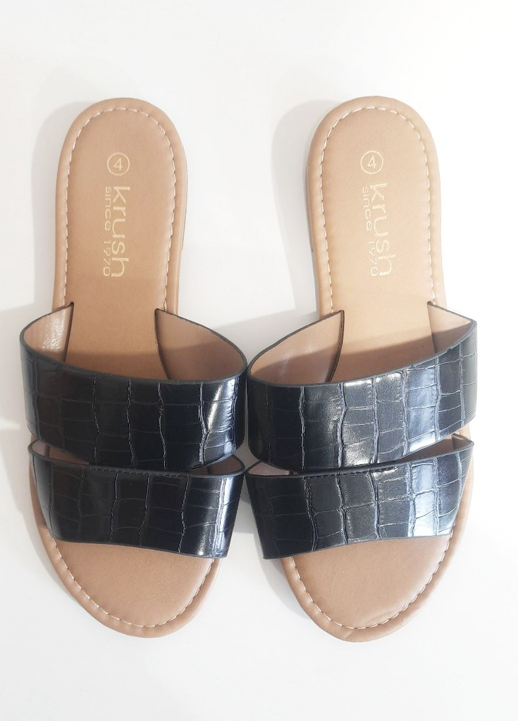 Черные шлепанцы Krush