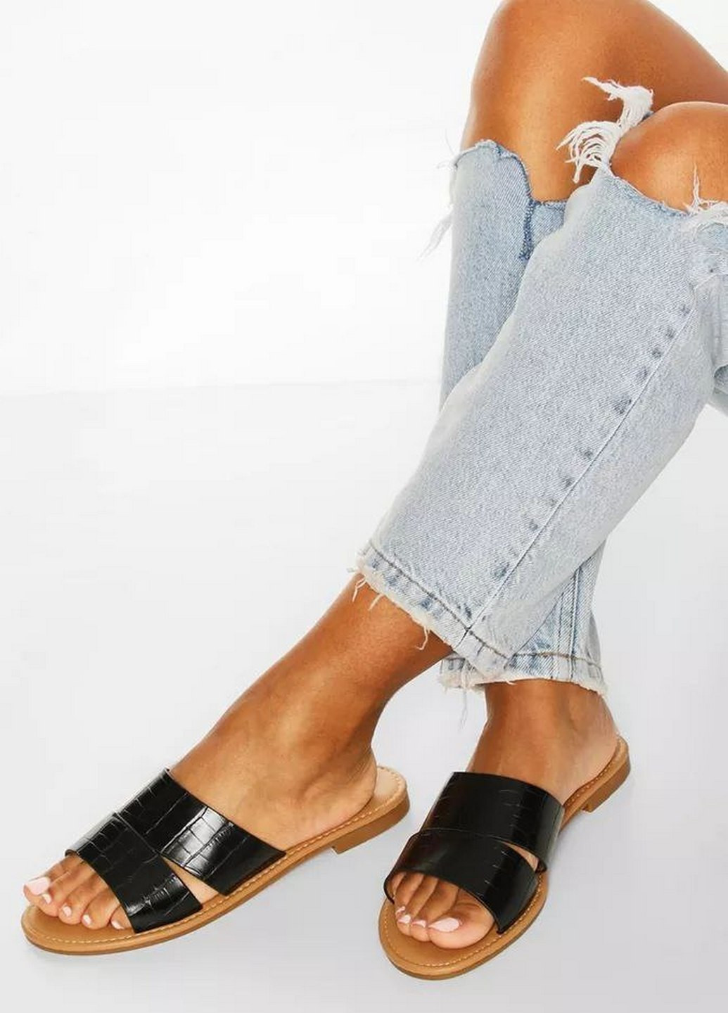 Черные шлепанцы Krush