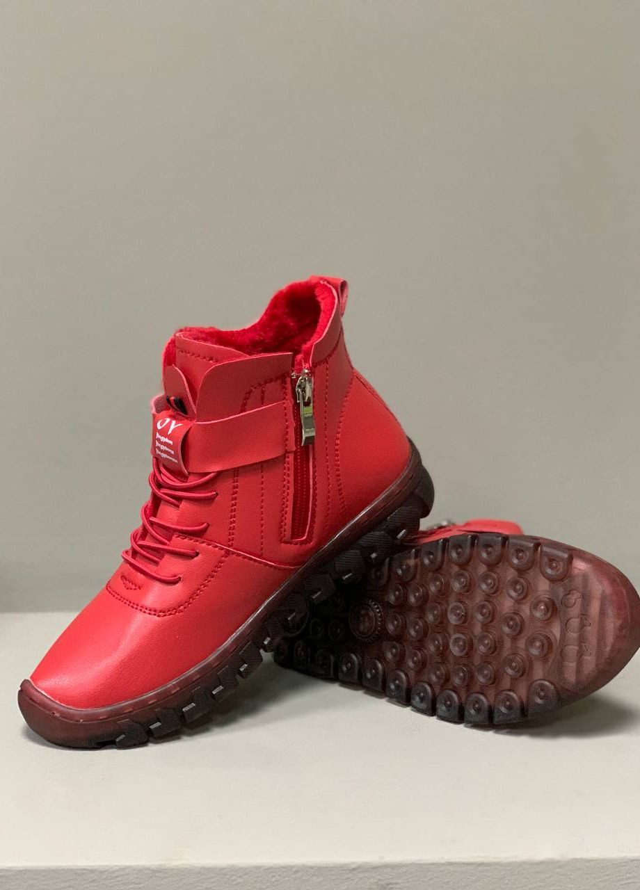 Зимові черевики, жіночі, розмір 35 червоні Код 00-0113 Bobby (269617448)