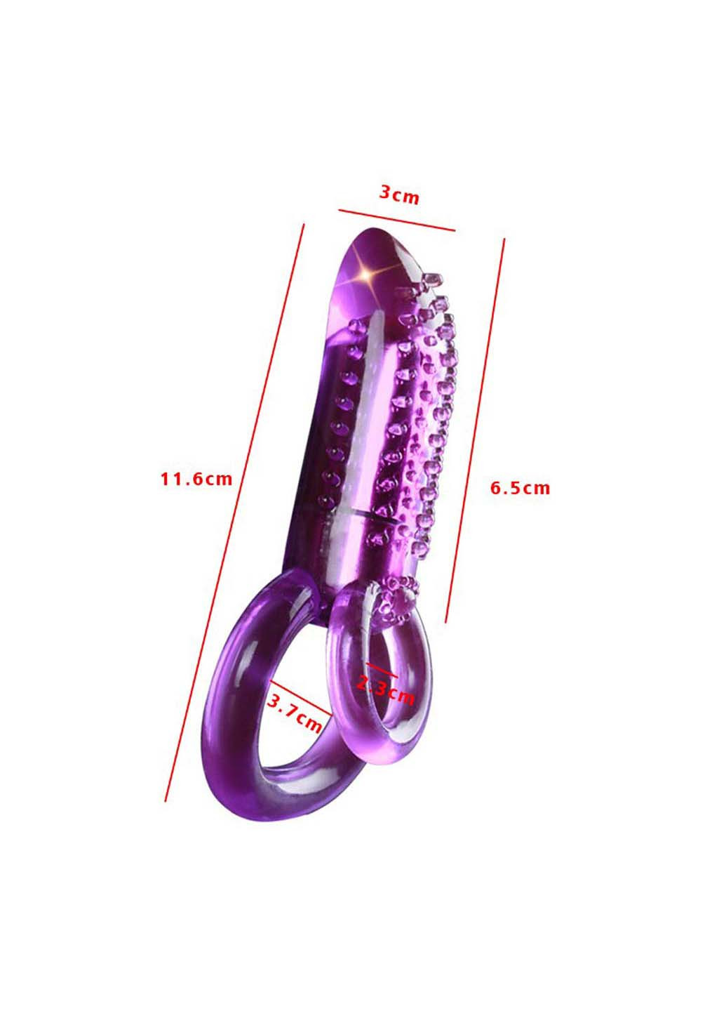 Подвійне ерекційне кільце зі стимуляцією клітора We Love (269367828)