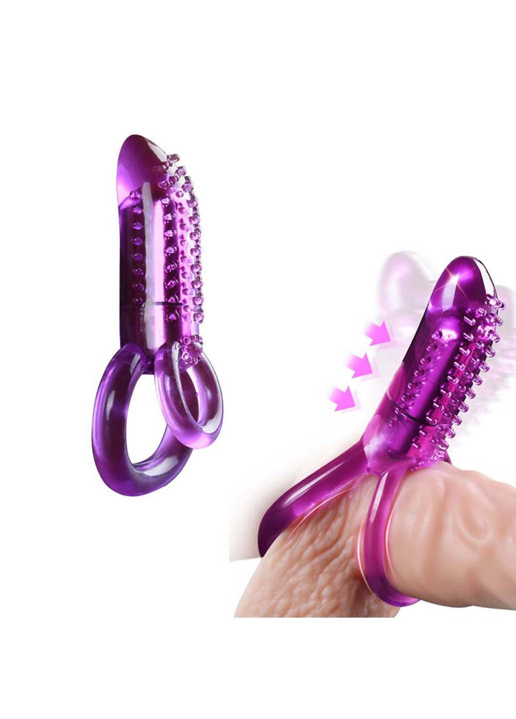 Подвійне ерекційне кільце зі стимуляцією клітора We Love (269367828)