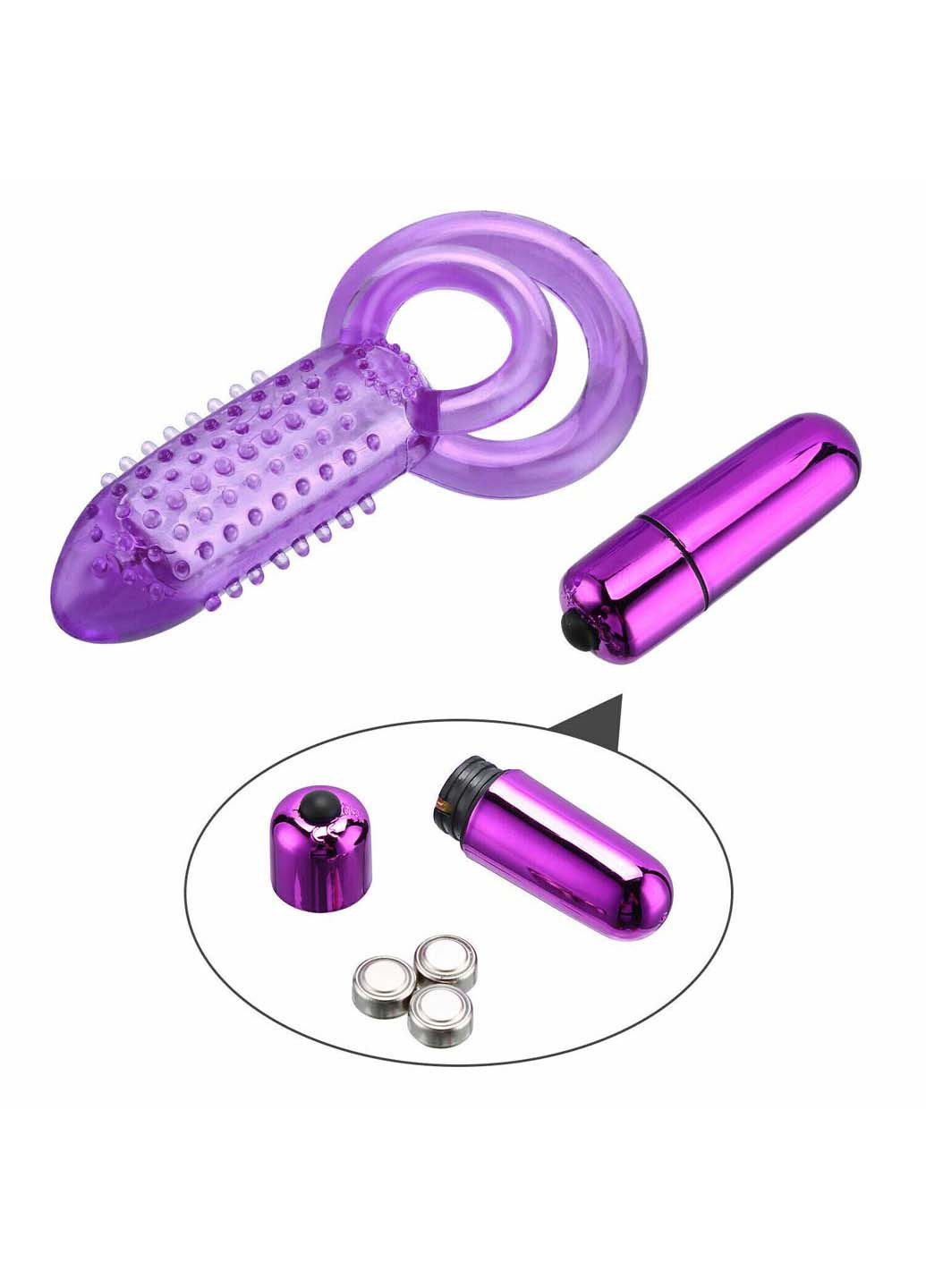 Подвійне ерекційне кільце зі стимуляцією клітора We Love (269367828)