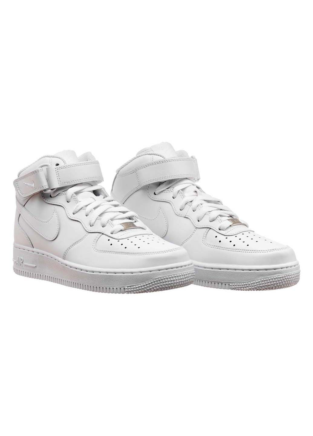Белые демисезонные кроссовки air force 1 07 mid Nike