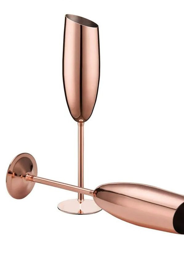 Келих для шампанського Maestro 200 мл рожеве золото із нержавіючої сталі REMY-DECOR (269462341)